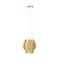 Z-Lite Cooper Wall Sconce, 1-Light, 4.75 In.W x 4 In.L x 16 In.H, Modern Gold/Frosted 1010-1S-MGLD-LED - alternate 4